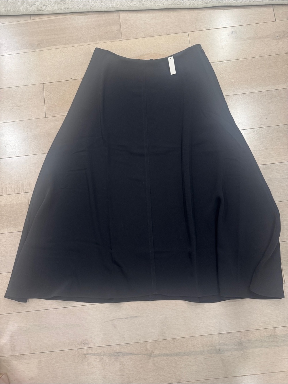 Madewell Black A-Line Midi Skirt